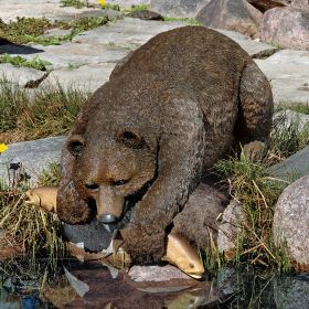 CATCH OF THE DAY BEAR STATUE                    NR