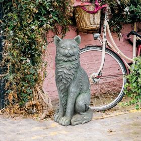 KING OLAV V NORWEGIAN FOREST CAT STATUE