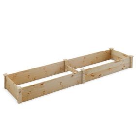 Wooden Raised Garden Bed Outdoor for Vegetables Flowers Fruit