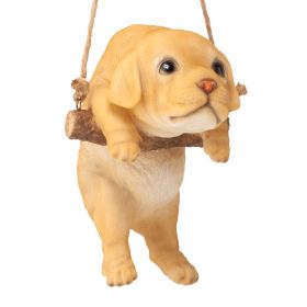 YELLOW LAB DOG HANGING