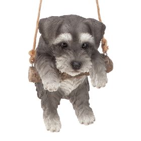 MINI SCHNAUZER DOG HANGING