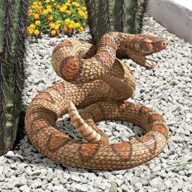 WESTERN DIAMOND BACK RATTLESNAKE STATUE