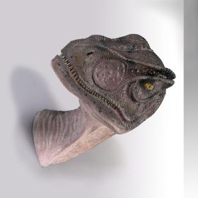 ALLOSAURUS WALL TROPHY MOUTH CLOSED