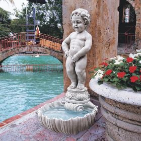 MANNEKEN PIS W/ SHELL BASIN & PUMP              NR