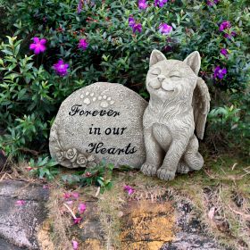 FOREVER IN OUR HEARTS CAT STATUE