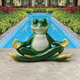 STRIKE A POSE YOGA FROG STATUE