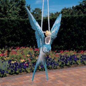 THUMBELINA FAIRY ON BIRD HANGING