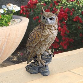 PERCHING FOREST OWL STATUE