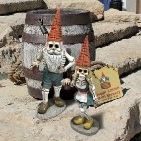 S/2 OKTOBERFEST SKELETON GNOMES