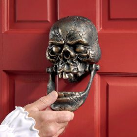 LARGE KNOCK-JAW SKULL DOOR KNOCKER