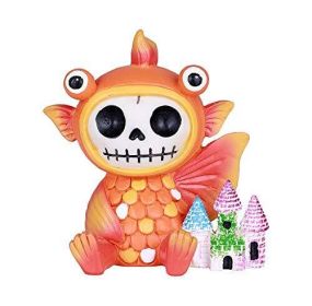 Furrybones Demekin Skeleton in Gold Fish Costume