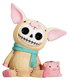 Furrybones Bacon Skeleton in Piglet Costume