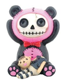 Furrybones Pink Pandie Skeleton in Innocent Panda Bear Costume