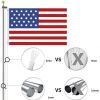 20 FT Sectional Flag Pole Kit Extra Thick Aluminum Flagpole with 1 Flag 2 Rope