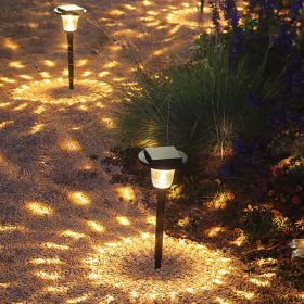 Itopfox 6PCS Solar Pathway Lights - 2 Modes Solar Landscape Lights W/ IP65 Waterproof