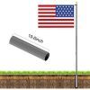 20 FT Sectional Flag Pole Kit Extra Thick Aluminum Flagpole with 1 Flag 2 Rope