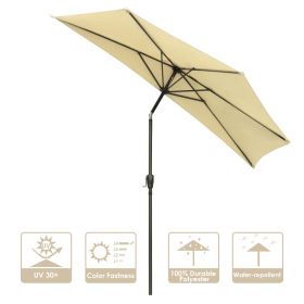 10 Ft Half Umbrella AL/beige