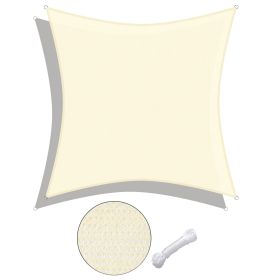 16'x16' Square Sun Shade Sail/ Rice White