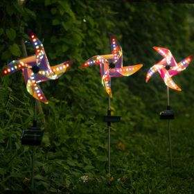 2/Pack Windmill Garden Lights Solar Wind Spinner