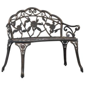 Bistro Bench 39.4" Bronze Cast Aluminum