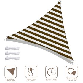 3' x 3' x 3' Triangle Sun Shade Sail/ Coffee+White