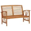 Patio Bench 46.9" Solid Acacia Wood