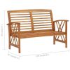 Patio Bench 46.9" Solid Acacia Wood