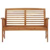 Patio Bench 46.9" Solid Acacia Wood