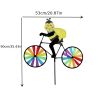 1pc, Outdoor Decoration Three-dimensional Biker Animal Fabric Windmill Traditional Nostalgic Toy Colorful Windmill