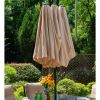 13 ft Large Patio Umbrella Double Sided Outdoor Market Umbrella Beige