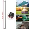 8ft Sun Sail Pole Post Black