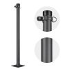 8ft Sun Sail Pole Post Black