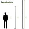 8ft Sun Sail Pole Post Black