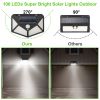 Solar Wall Light Outdoor 100LEDs PIR Motion Sensor Lamps IP65 Waterproof Night Lights