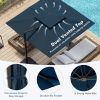 9.5 Feet Cantilever Patio Umbrella with 360¬∞ Rotation and Double Top