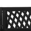 Patio Swing Bench 49.2" Steel and Plastic Black