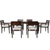 [Not allowed to sell to Wayfair] Acacia Wood Outdoor Dining Table And Chairs Suitable For Patio; Balcony Or Backyard