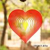 1Pack, 3D Rotating Wind Chime Wind Rotating Ornament Home Garden Decoration Red Heart Love Pendant 20CM/7.87in, Garden Patio Decoration, Commemorate T