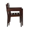 [Not allowed to sell to Wayfair] Acacia Wood Outdoor Dining Table And Chairs Suitable For Patio; Balcony Or Backyard