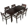 [Not allowed to sell to Wayfair] Acacia Wood Outdoor Dining Table And Chairs Suitable For Patio; Balcony Or Backyard