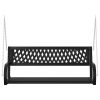 Patio Swing Bench 49.2" Steel and Plastic Black