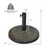 Patio Heavy-Duty Outdoor Stand Bronze Umbrella Base