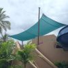 8ft Sun Sail Pole Post Black